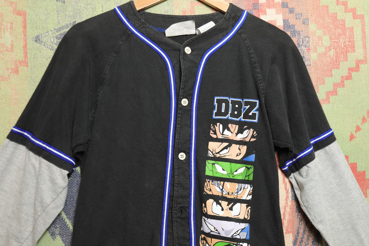 Dragon Ball Z Vintage Kids Baseball Jersey Large 2000s