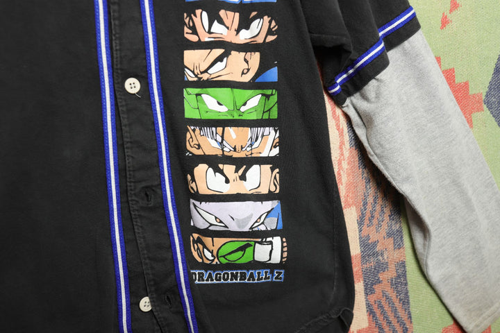 Dragon Ball Z Vintage Kids Baseball Jersey Large 2000s