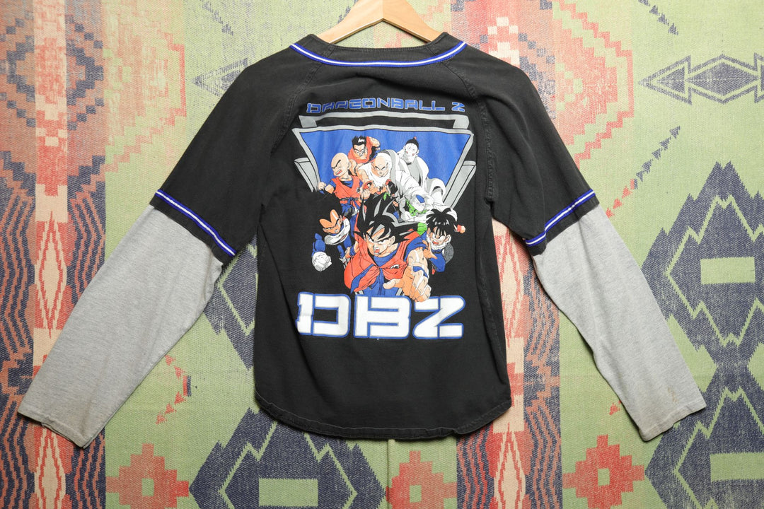Dragon Ball Z Vintage Kids Baseball Jersey Large 2000s