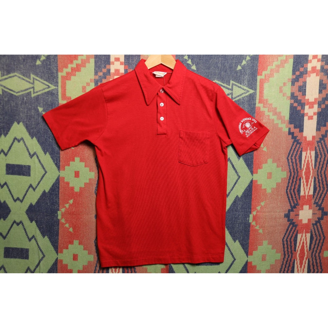 Arkansas Razorbacks Darts Vintage Polo Shirt Medium 80s
