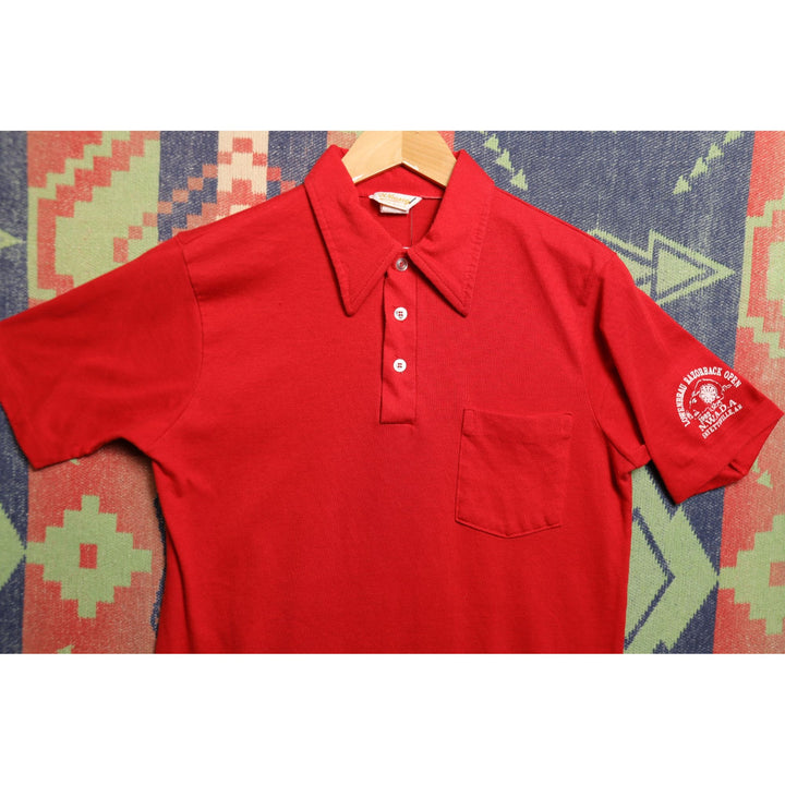 Arkansas Razorbacks Darts Vintage Polo Shirt Medium 80s