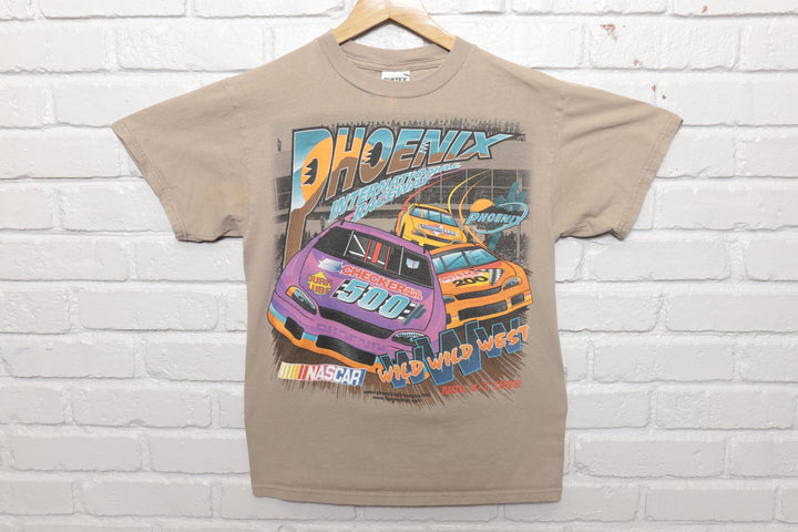 90s Vintage Nascar Phoenix International Raceway Busch T Shirt Size Medium