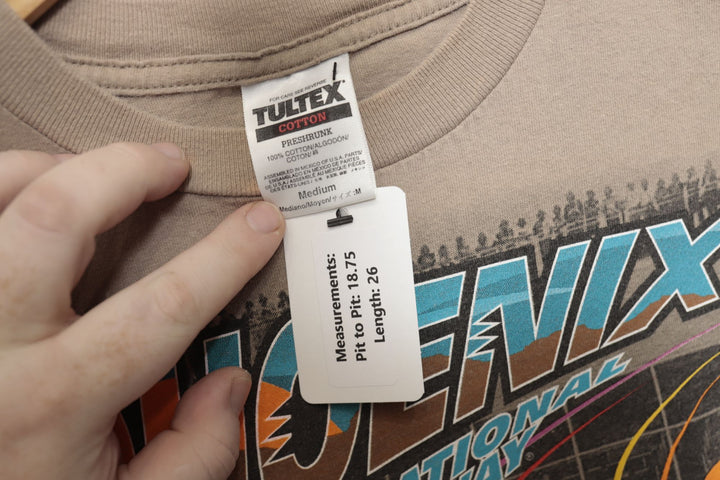 90s Vintage Nascar Phoenix International Raceway Busch T Shirt Size Medium