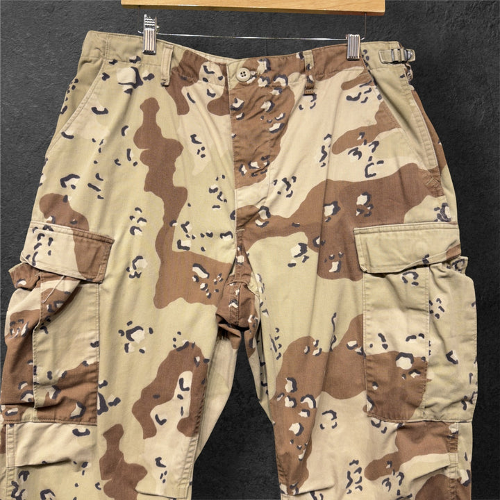 Vintage US Military BDU Chocolate Chip Cookie Camo 90s Pants Size  34