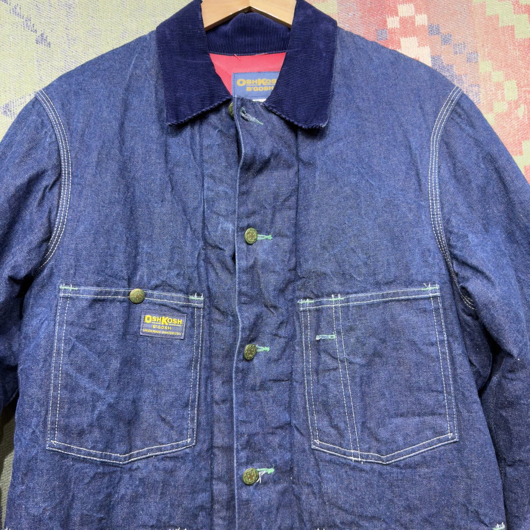 Osh Kosh B'Gosh Vintage Denim Chore Jacket Small 70s