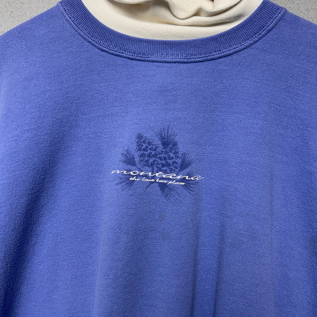 Vintage Montana The Last Best Place Sweatshirt size Xl