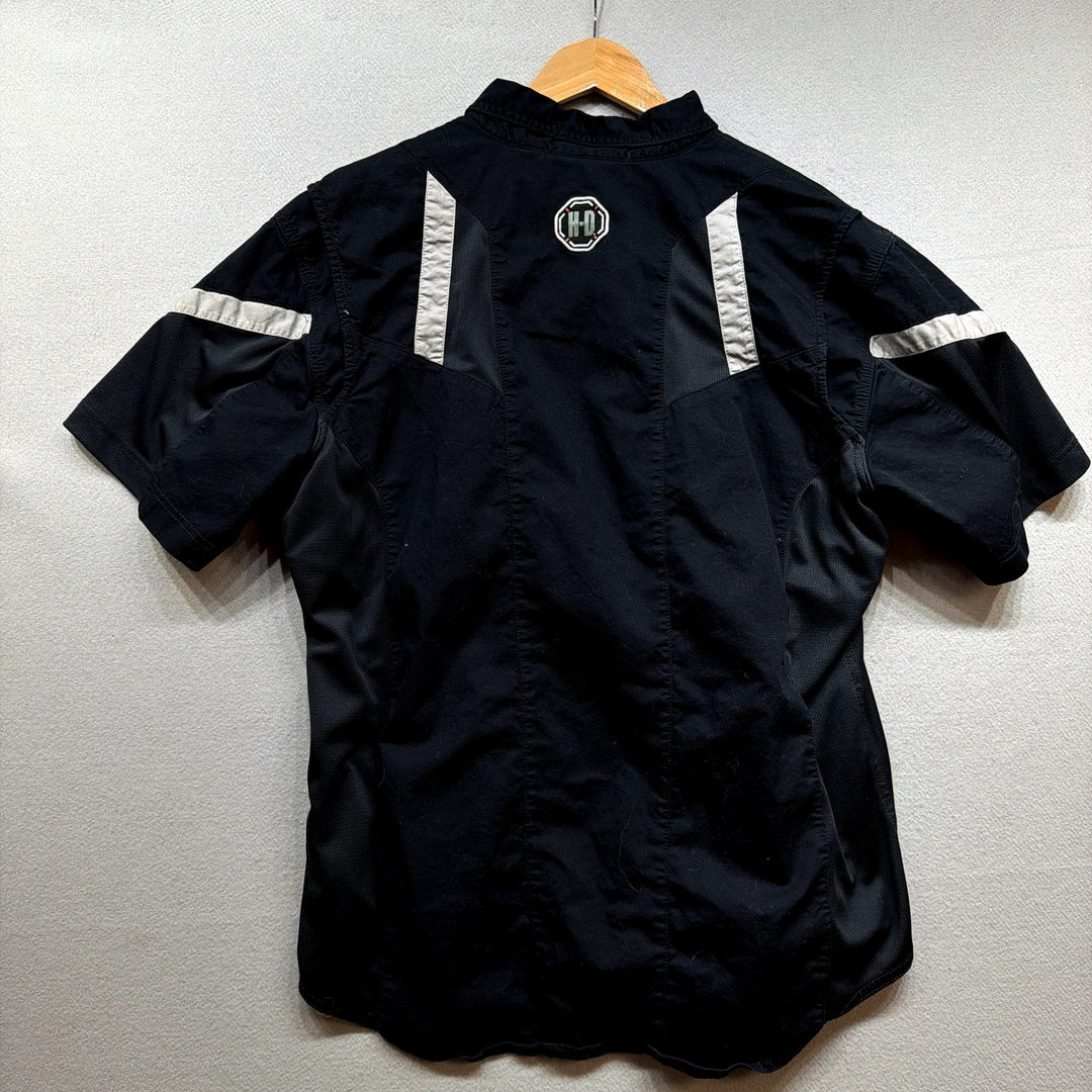 Harley Davidson Short Sleeve Button Down Shirt Size XL