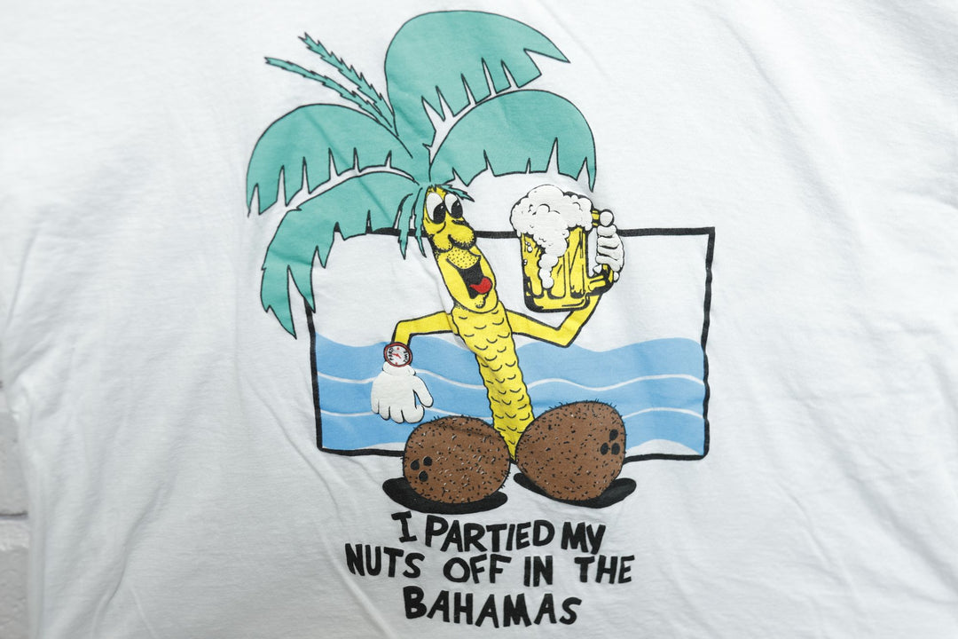 Partied My Nuts Off Vintage T Shirt Large 90s