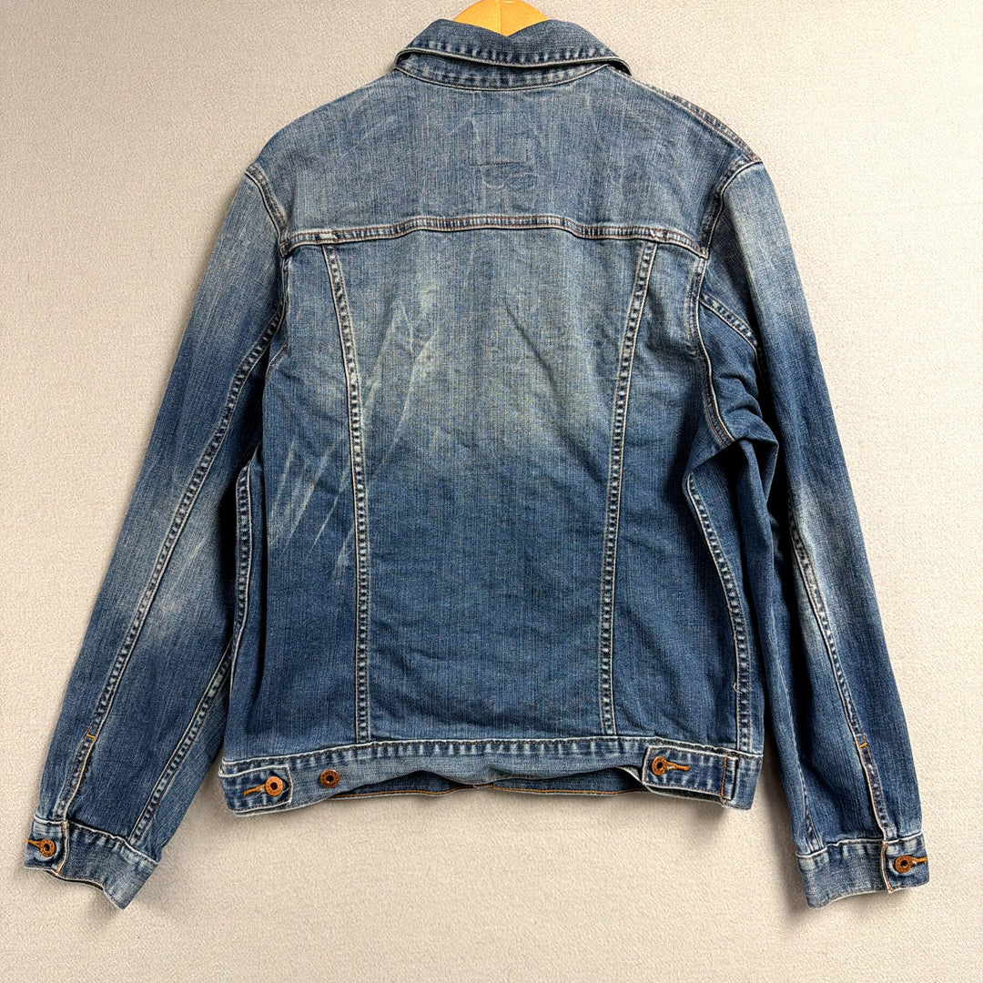 Lucky Brand Denim Trucker Jacket size Large
