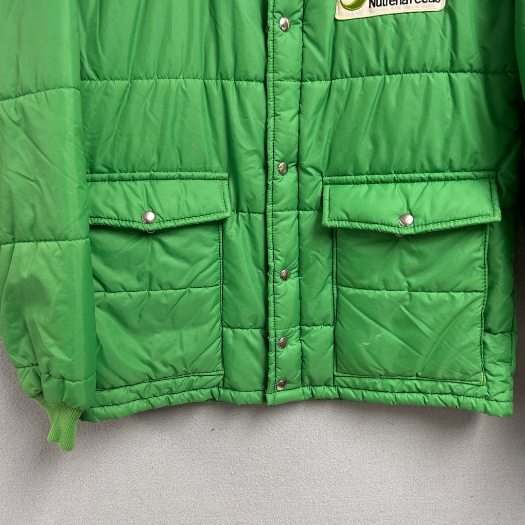 Vintage Nutrena Feeds Green Jacket Size Large