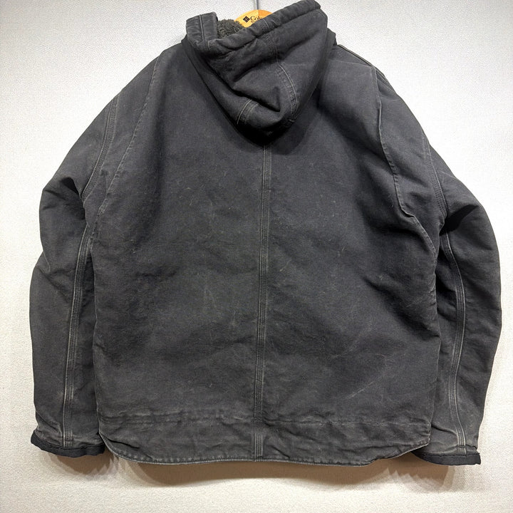 Carhartt Men's Bartlett Sherpa Fleece Lined Black Work Jacket Size XL