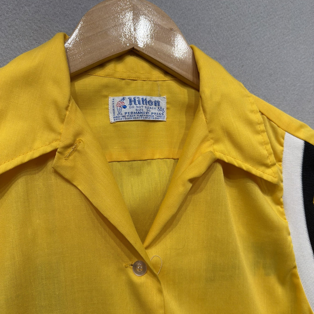 Vintage Weather Barr Hilton Bowling Button Down Shirt Size Medium