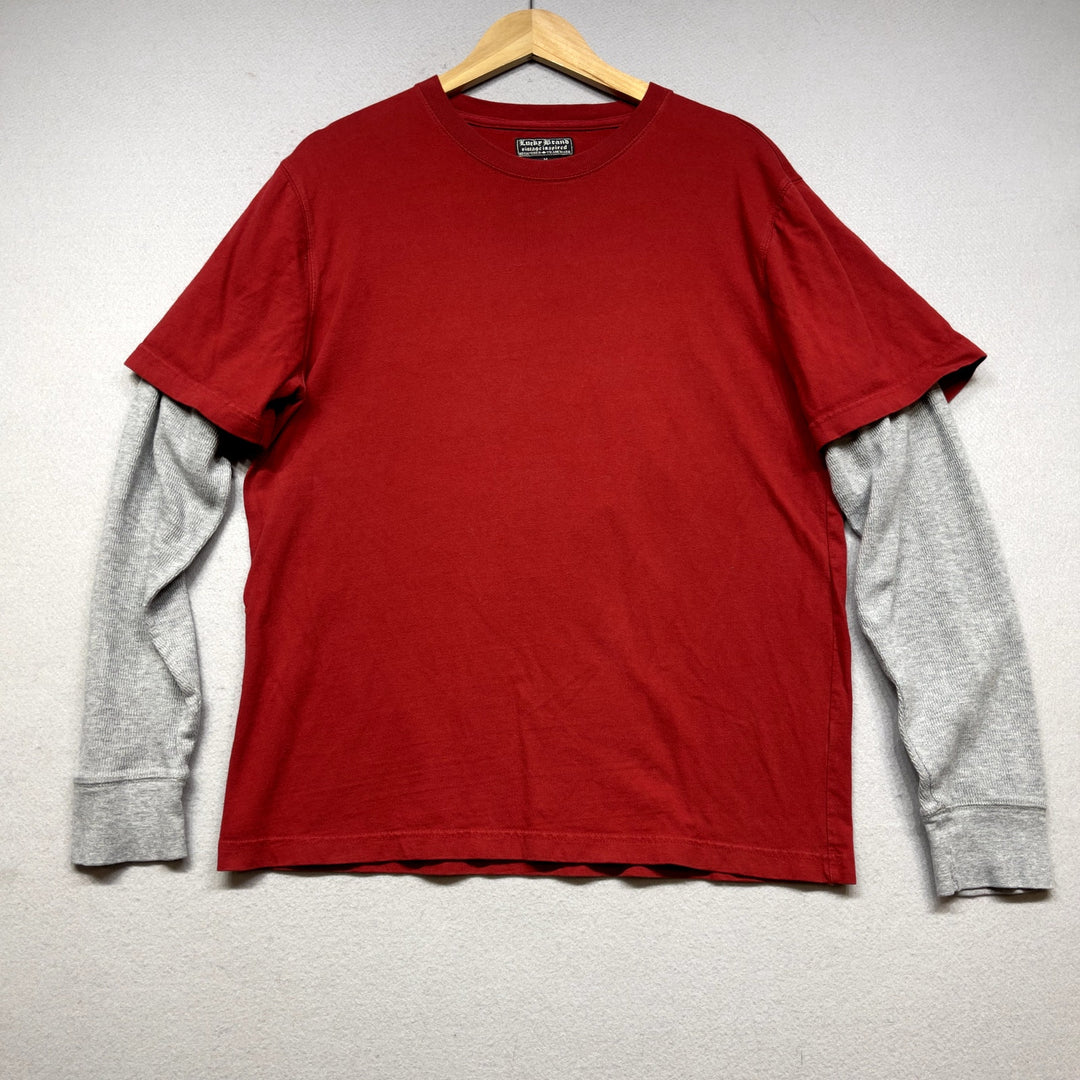 Lucky Brand Y2K Live To Ride Embroidered Shirt size Medium