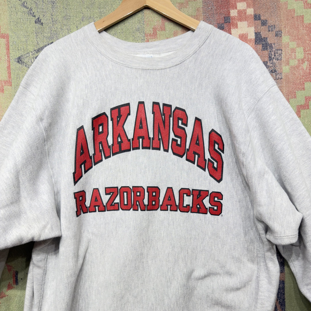 Champion University of Arkansas Vintage Reverse Weave Sweatshirt Size XXL 90s
