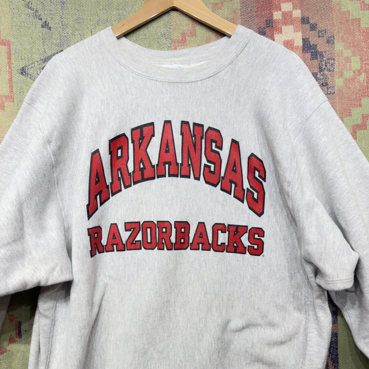 Champion University of Arkansas Vintage Reverse Weave Sweatshirt Size XXL 90s