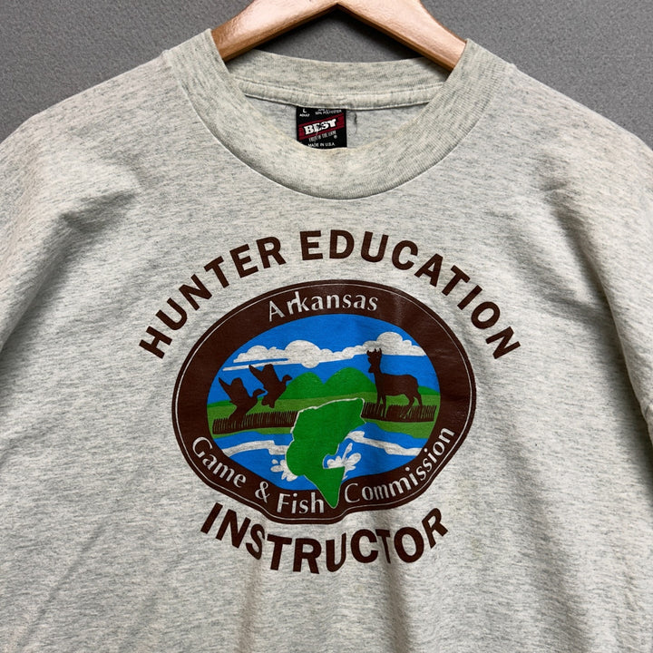 Vintage 90s Arkansas Game & Fish Hunter Education Instructor Shirt Size Large