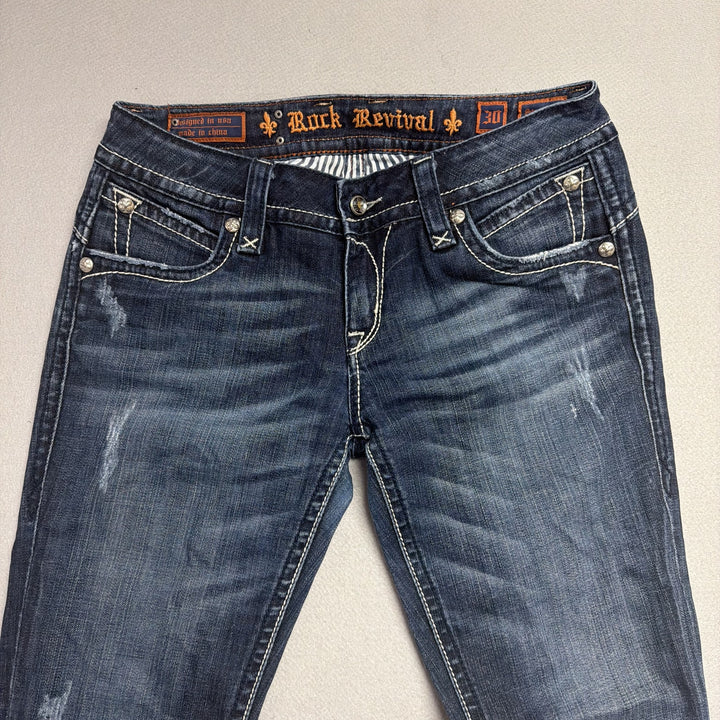 Vintage Rock Revival Staphanie Capri Y2K Jeans Size 30