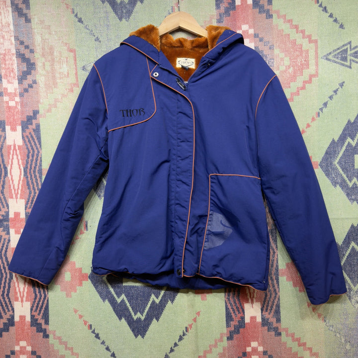 Thor Faux Fur Lined Vintage Jacket Medium 2000s