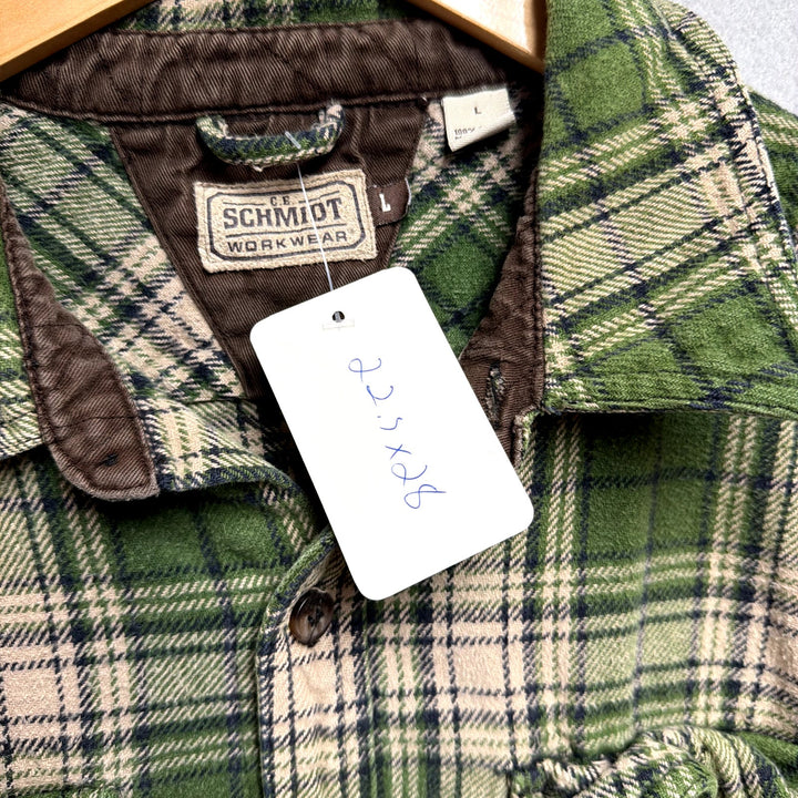 Schmidt Workwear Flannel Shirt Size Large