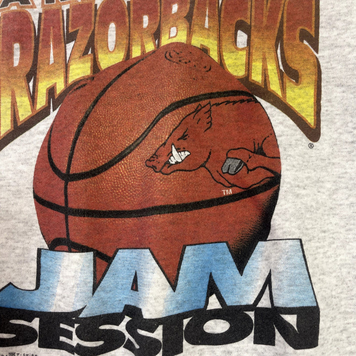 Vintage University of Arkansas Basketball Jam Session Sweatshirt Size Large