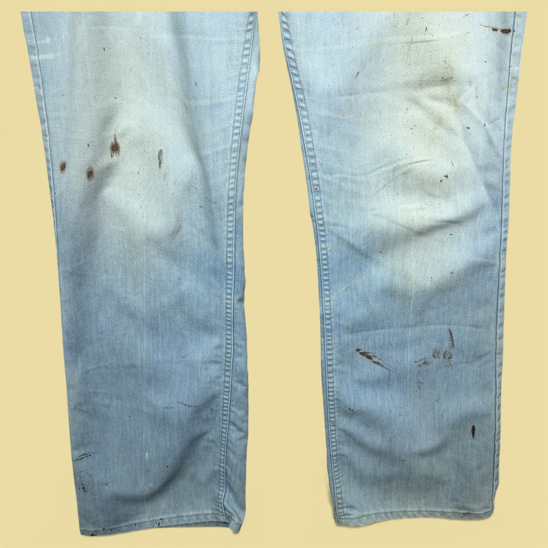 Vintage Levis Orange Tab 80s Paint Splatter Jeans Size 39