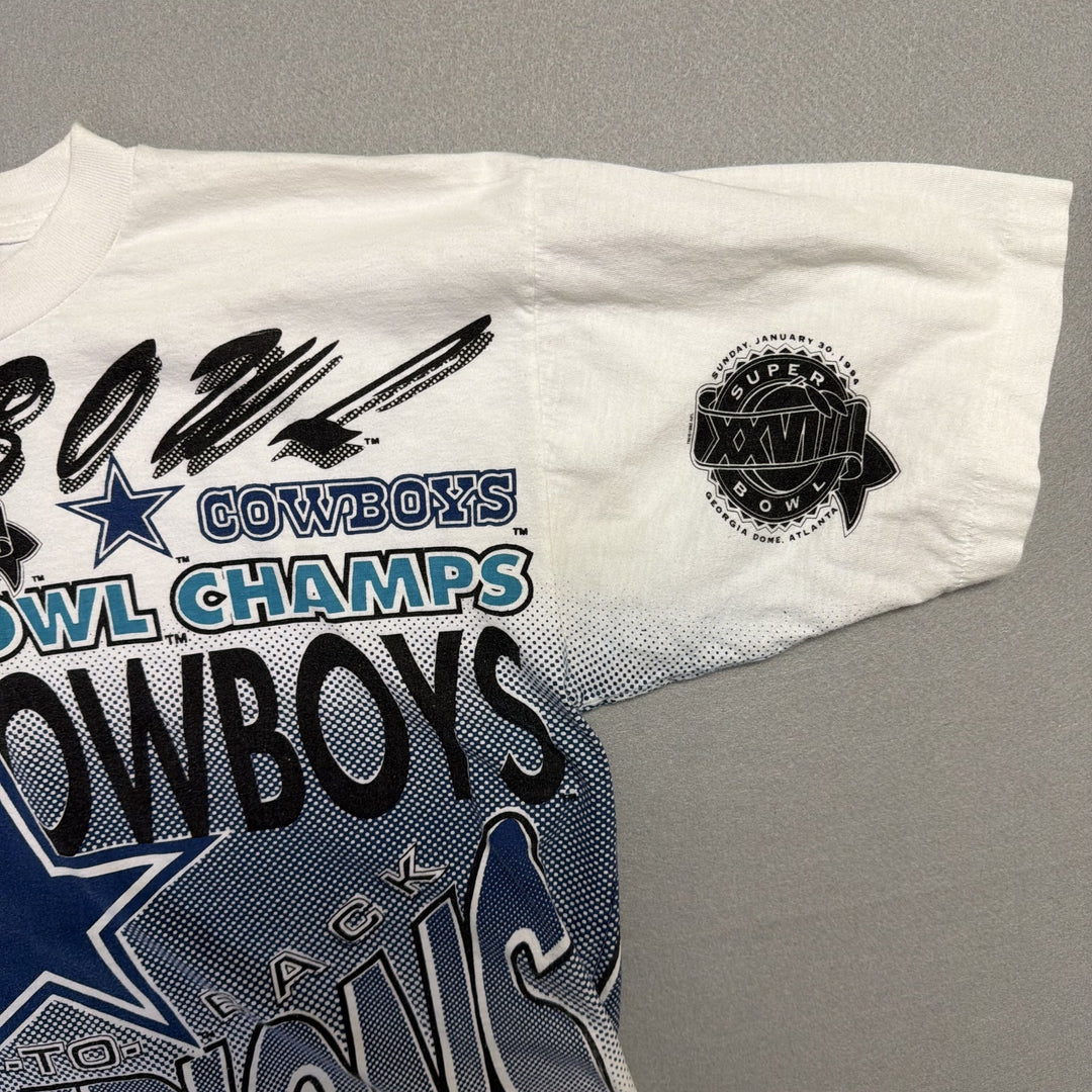 Vintage Dallas Cowboys Super Bowl Champions T Shirt Size Large