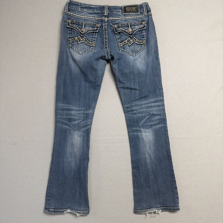 Vintage Miss Me Y2K Embellished Pocket  Jeans Size 28