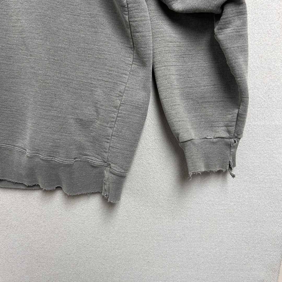 Vintage Russell Athletic Distressed Heavyweight Gray Sweatshirt Size XXL