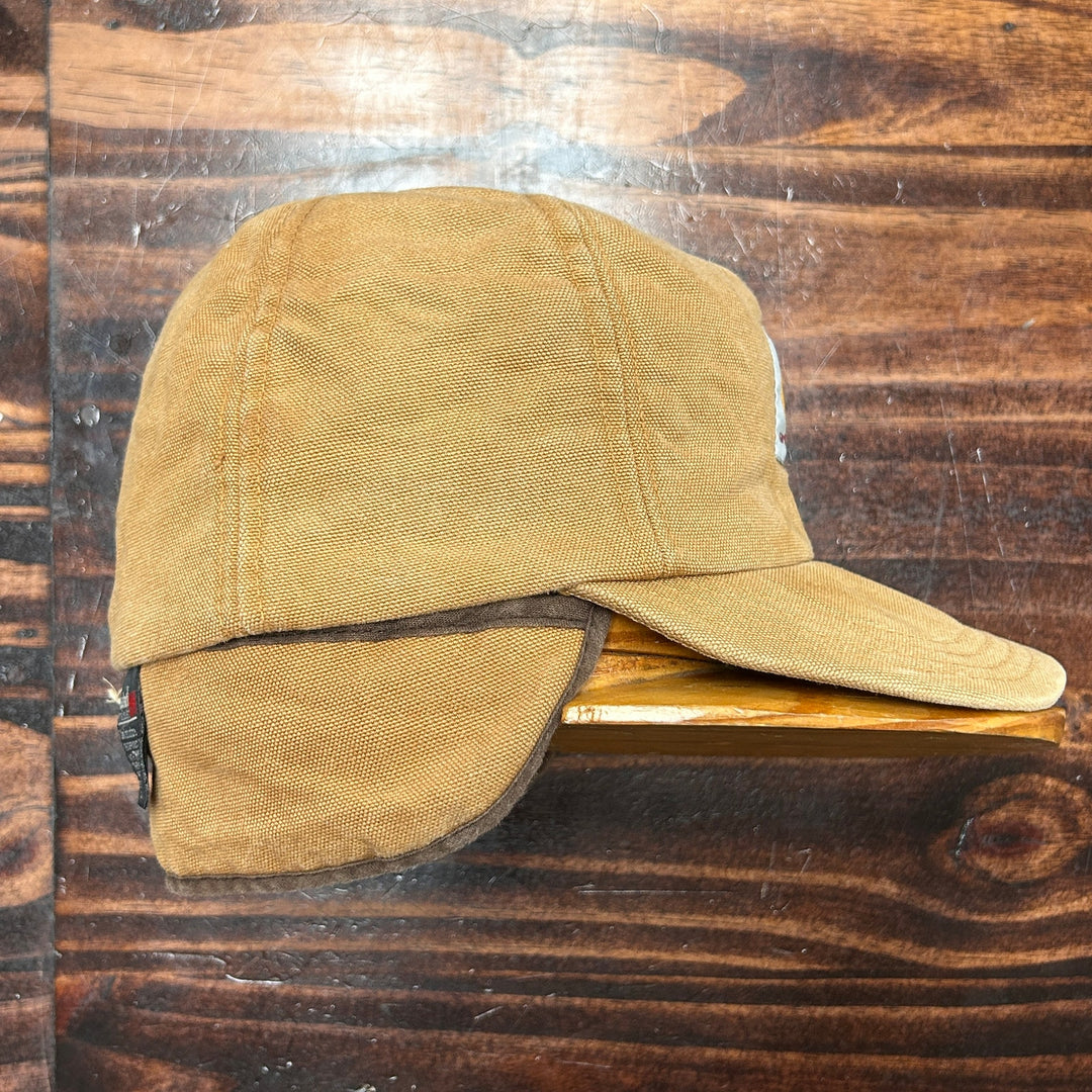 Vintage 90's Carhart Canvas Insulated Work Hat W/ Neck Flap