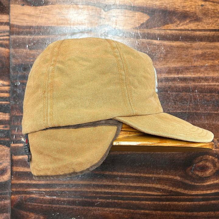 Vintage 90's Carhart Canvas Insulated Work Hat W/ Neck Flap