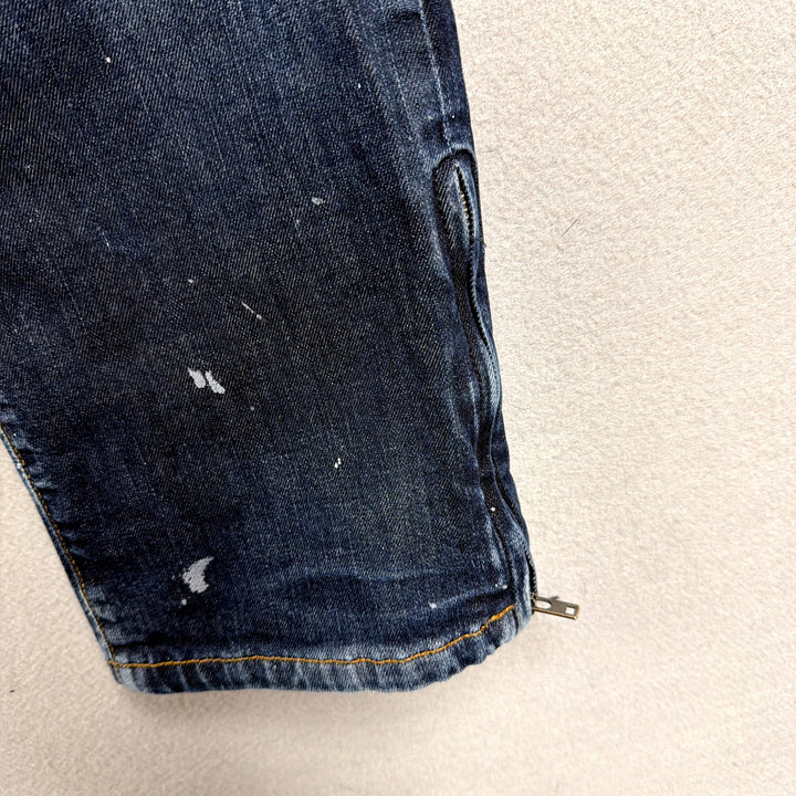 Analog Flannel Lined Paint Splatter Jeans Size 30