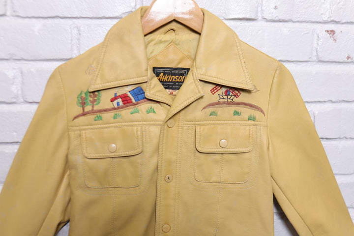 Atkinson Vintage Embroidered  Jacket Small 80s