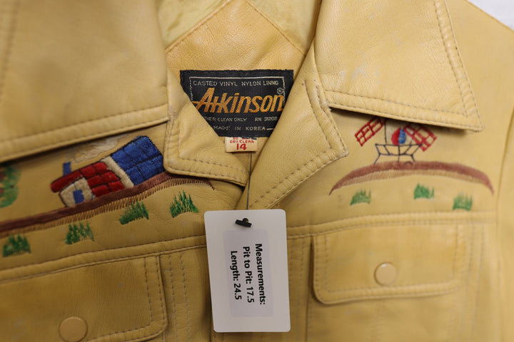 Atkinson Vintage Embroidered  Jacket Small 80s