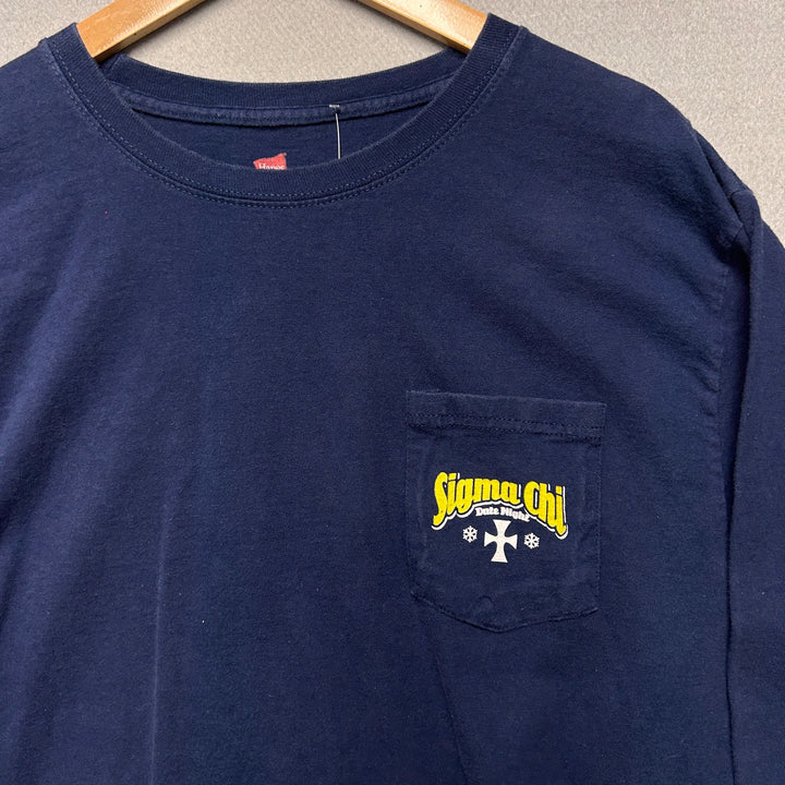 2012 Sigma Chi University of Arkansas Long Sleeve T Shirt size Large