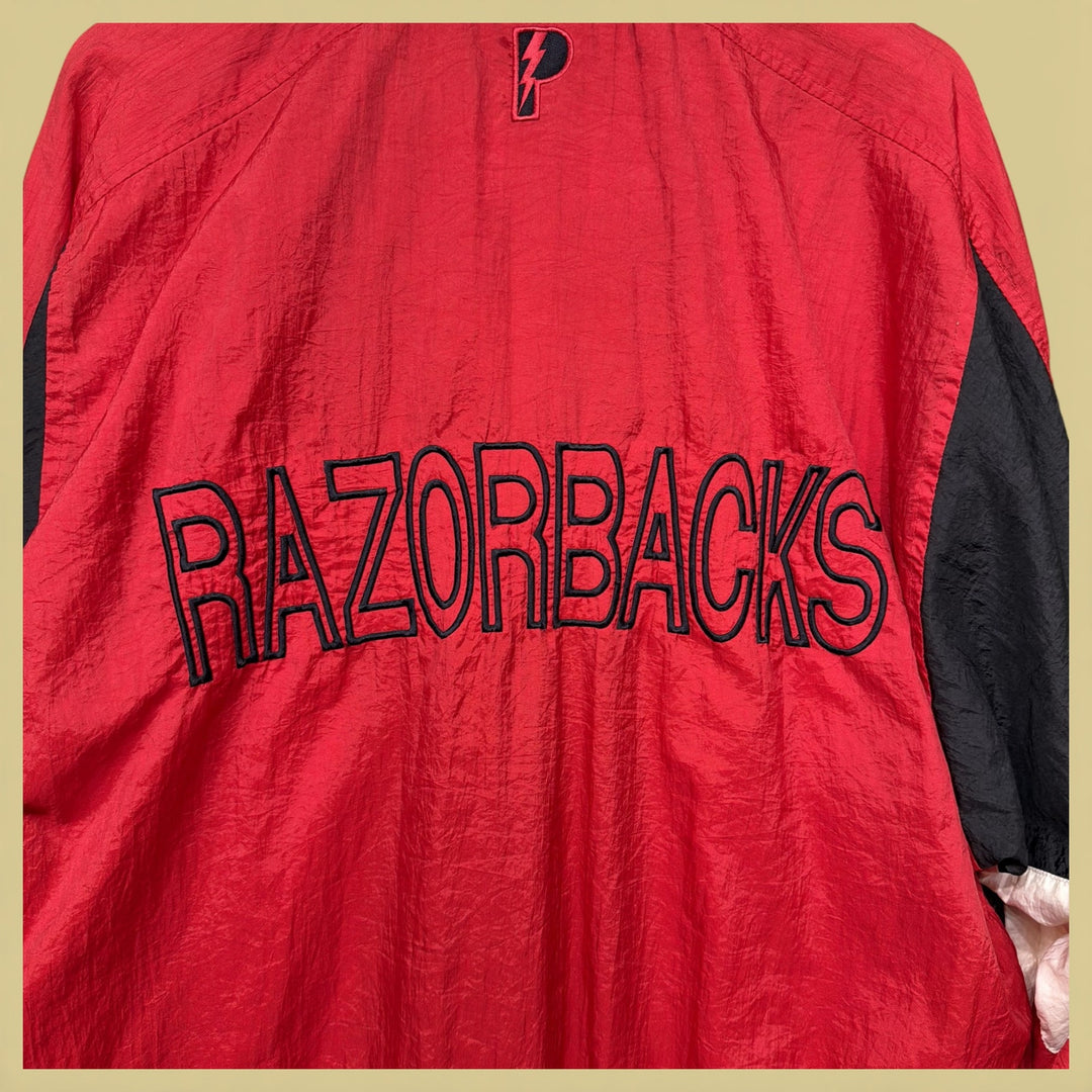 Vintage Arkansas Razorbacks 90s Pro Player Jacket Size Large