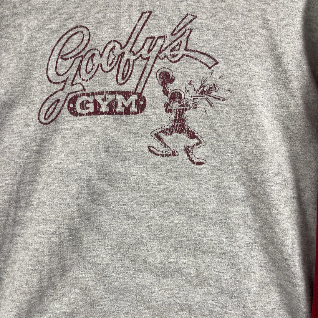 Vintage Disney Goofy's Gym Long Sleeve Henley Shirt Size Medium
