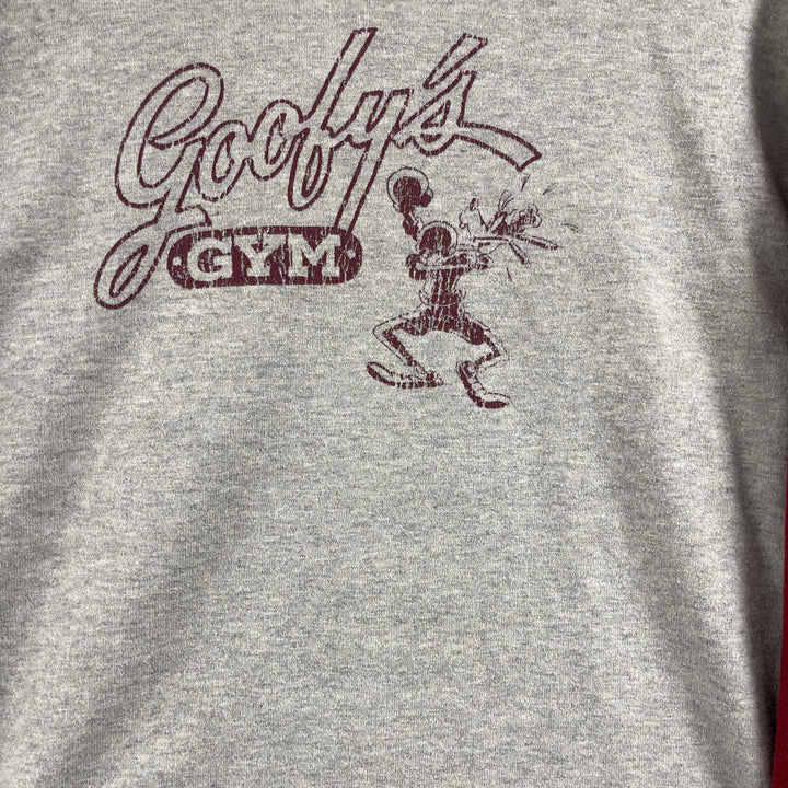Vintage Disney Goofy's Gym Long Sleeve Henley Shirt Size Medium