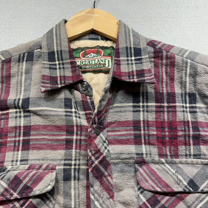 Vintage 90s Greatland Insulated Button Down Shirt Size Medium