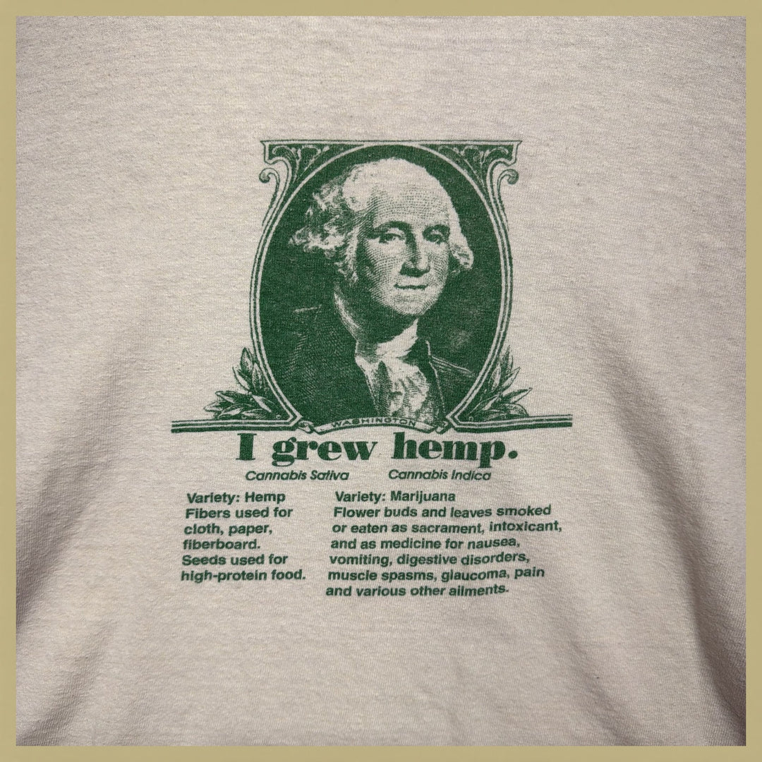 Vintage 90s Washington Cannabis Hemp T Shirt Size Large