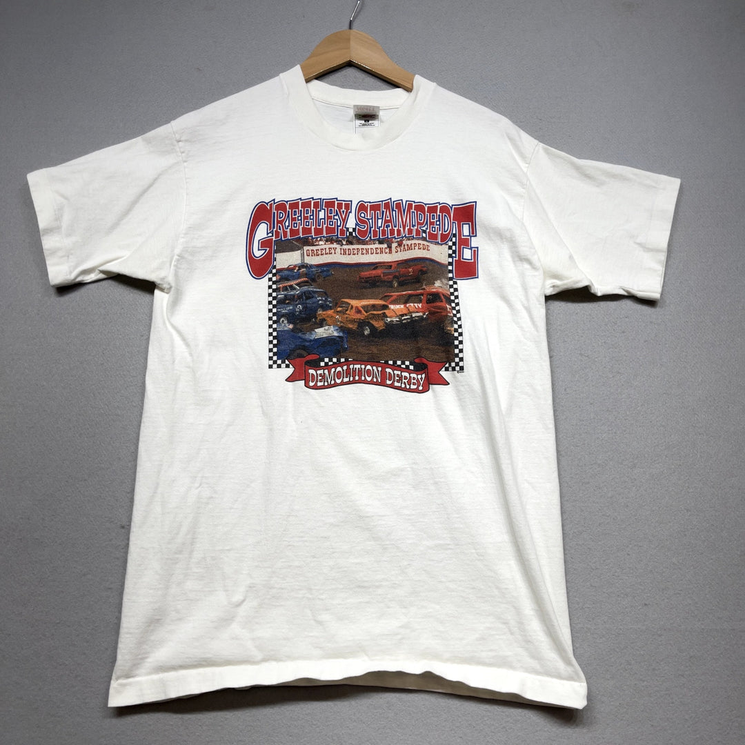Vintage Demolition Derby Greeley Stampede T Shirt size Large