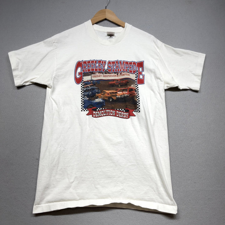 Vintage Demolition Derby Greeley Stampede T Shirt size Large