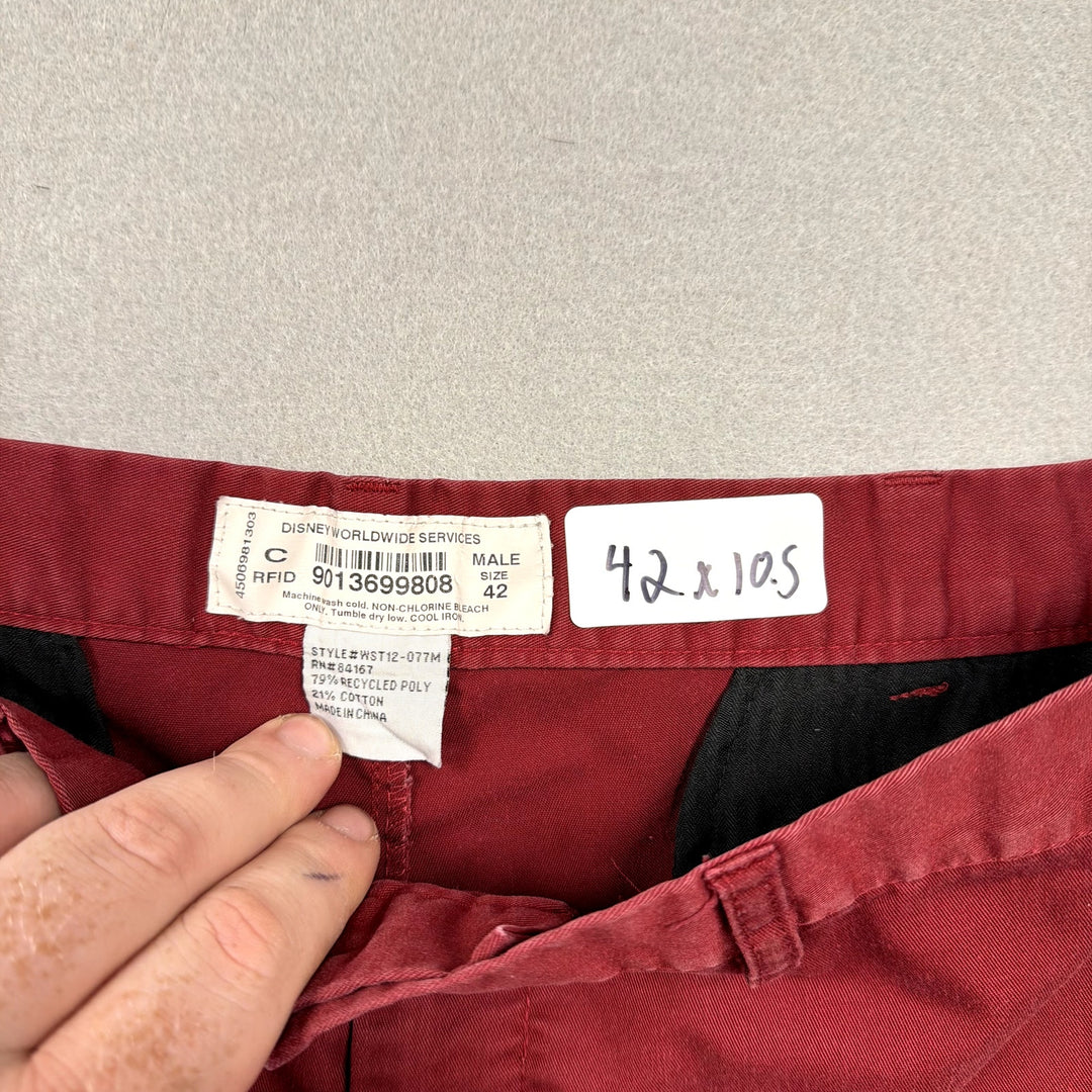 Disney Parks Burgundy Uniform Shorts Size 42