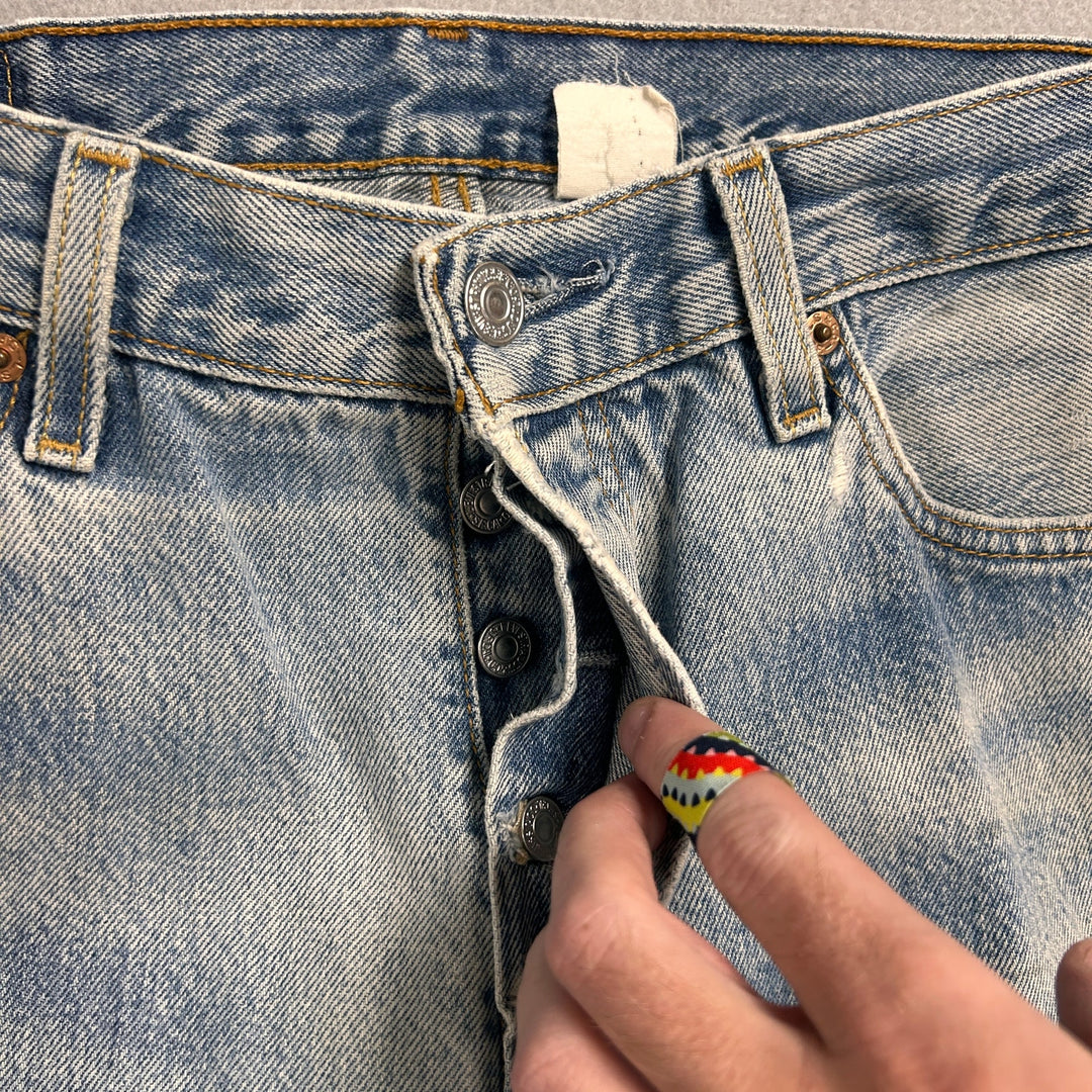 Vintage Levi's 501xx Light Wash Jeans Made in USA Men's 34x29