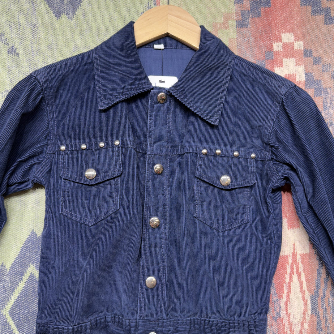 Kids Vintage Corduroy Jacket Medium 70s