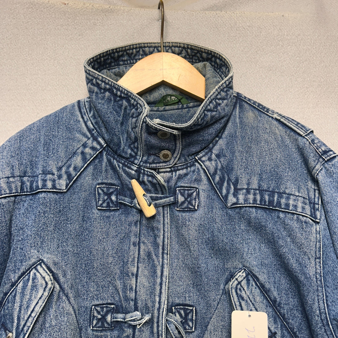 Vintage Hunt Club Denim Toggle Coat Size Medium