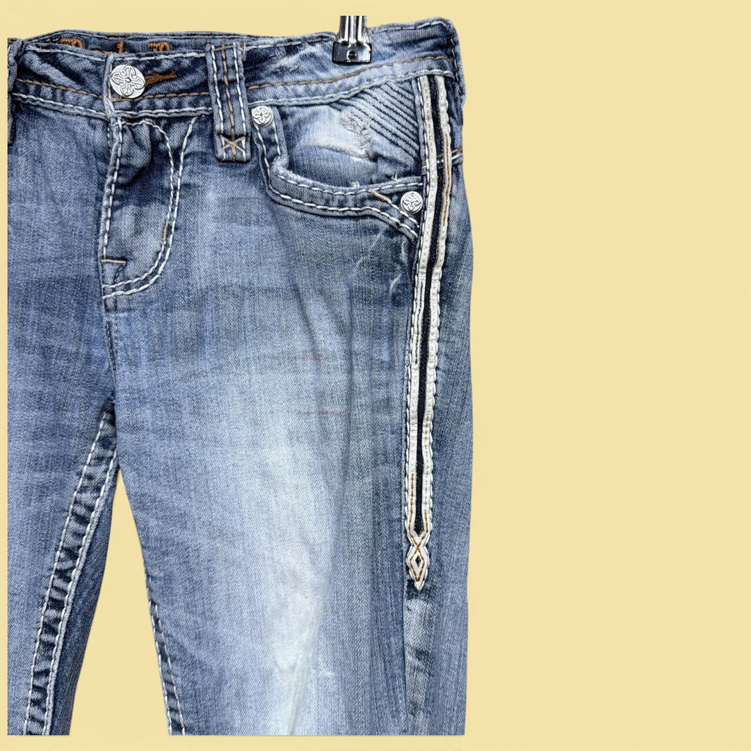 Vintage Y2K Women's Rock Revival Boot Cut Jeans Size 28