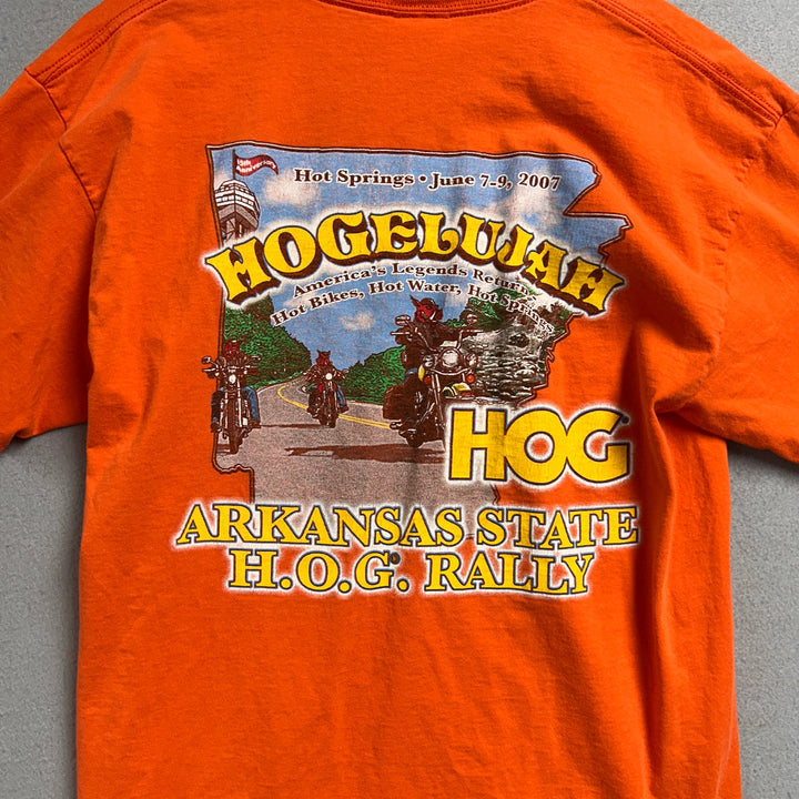 Vintage Arkansas Harley owners Group T Shirt Size Large