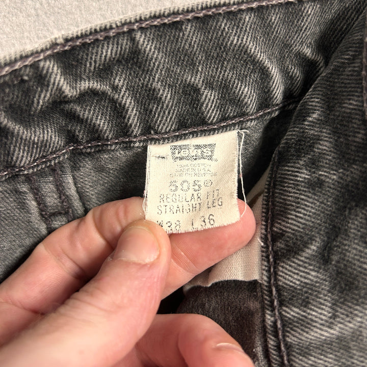 Vintage Levi's 505 Black Jeans Size 36X33