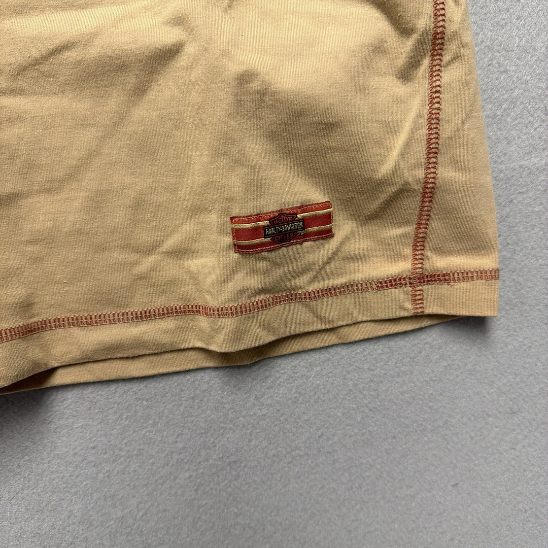 Vintage Harley Davidson embroidered T Shirt Size Large