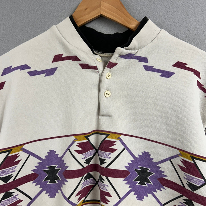 Vintage Western Aztec Art Unlimited All over Print Sweatshirt Size Large